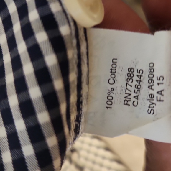 J Crew Men's Black and White Checkered Shirt - Picture 5 of 5